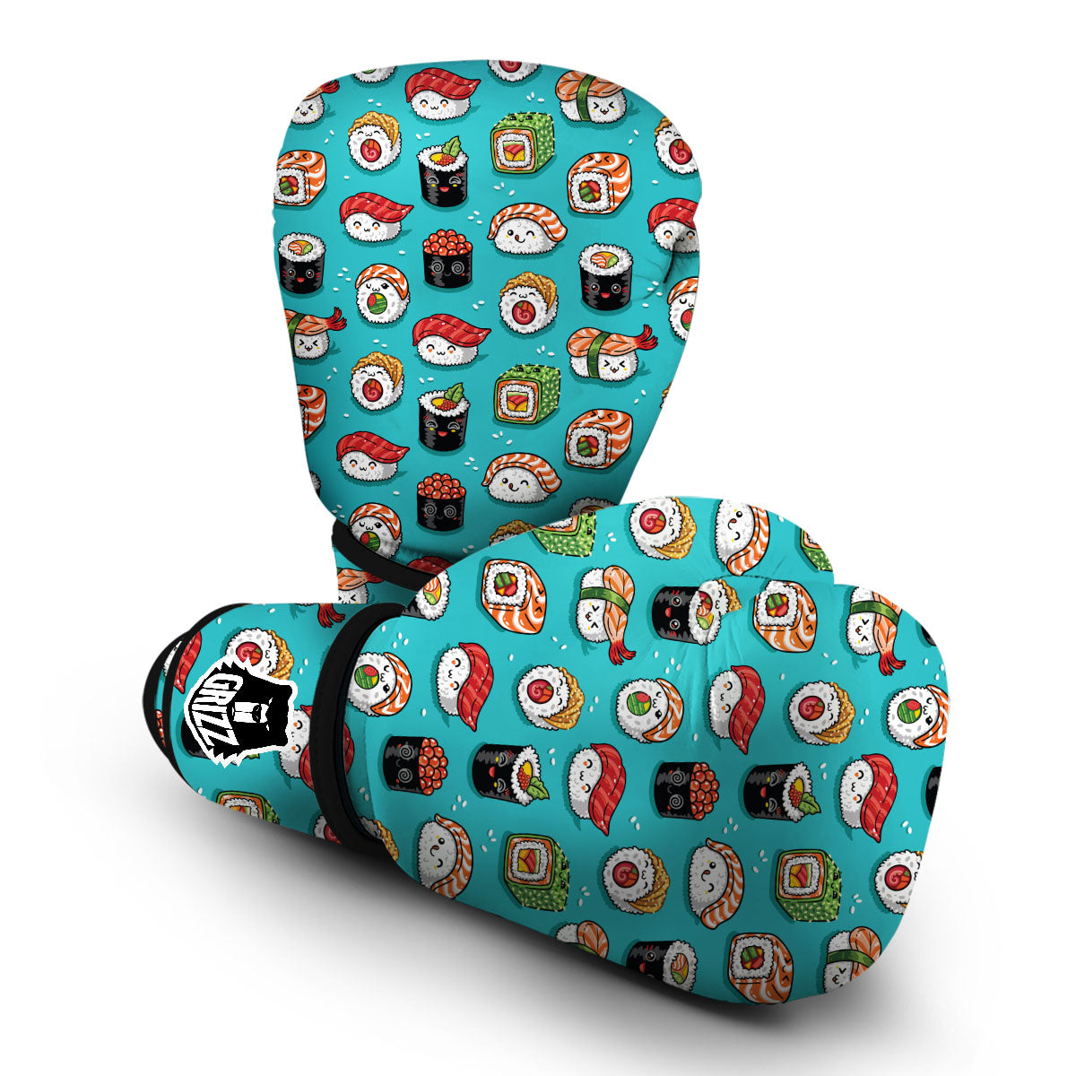 Pattern Print Sushi Boxing Gloves-grizzshop