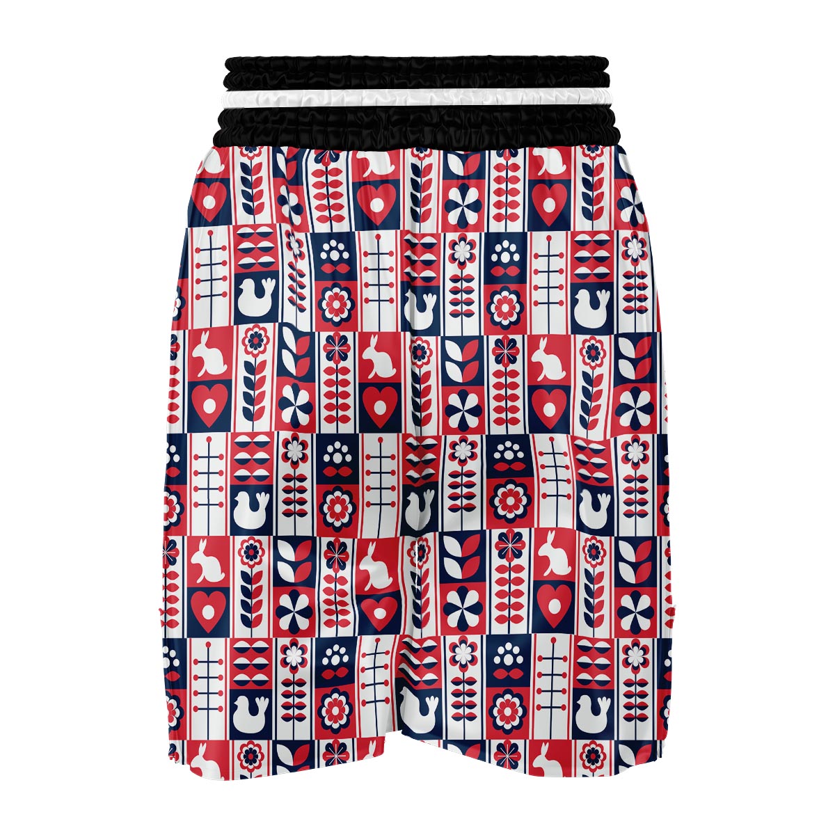 Pattern Print Swedish Boxing Shorts-grizzshop