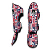 Pattern Print Swedish Muay Thai Shin Guards-grizzshop