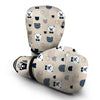 Pattern Print Teddy Bear Boxing Gloves-grizzshop