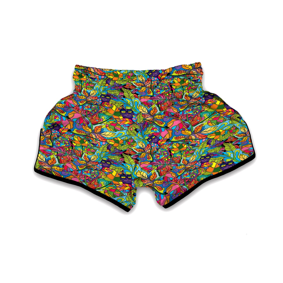 Pattern Print Trippy Muay Thai Boxing Shorts-grizzshop