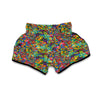 Pattern Print Trippy Muay Thai Boxing Shorts-grizzshop