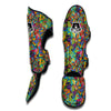 Pattern Print Trippy Muay Thai Shin Guards-grizzshop