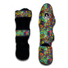 Pattern Print Trippy Muay Thai Shin Guards-grizzshop