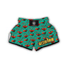 Pattern Print Turkey Thankgiving Muay Thai Boxing Shorts-grizzshop