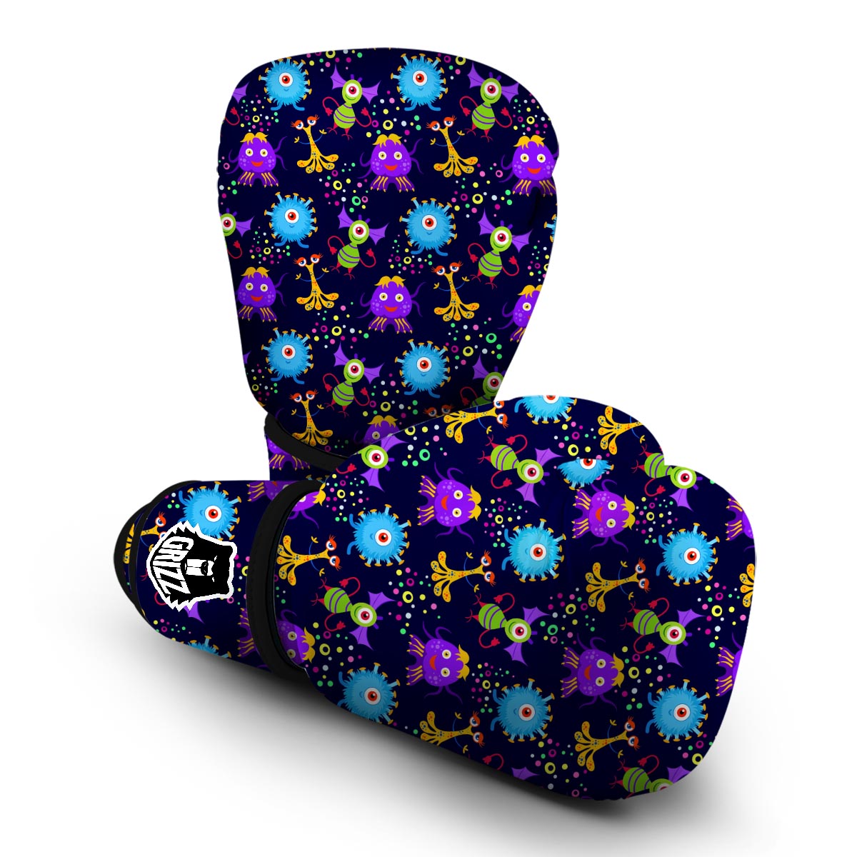 Pattern Print Ufo Alien Boxing Gloves-grizzshop