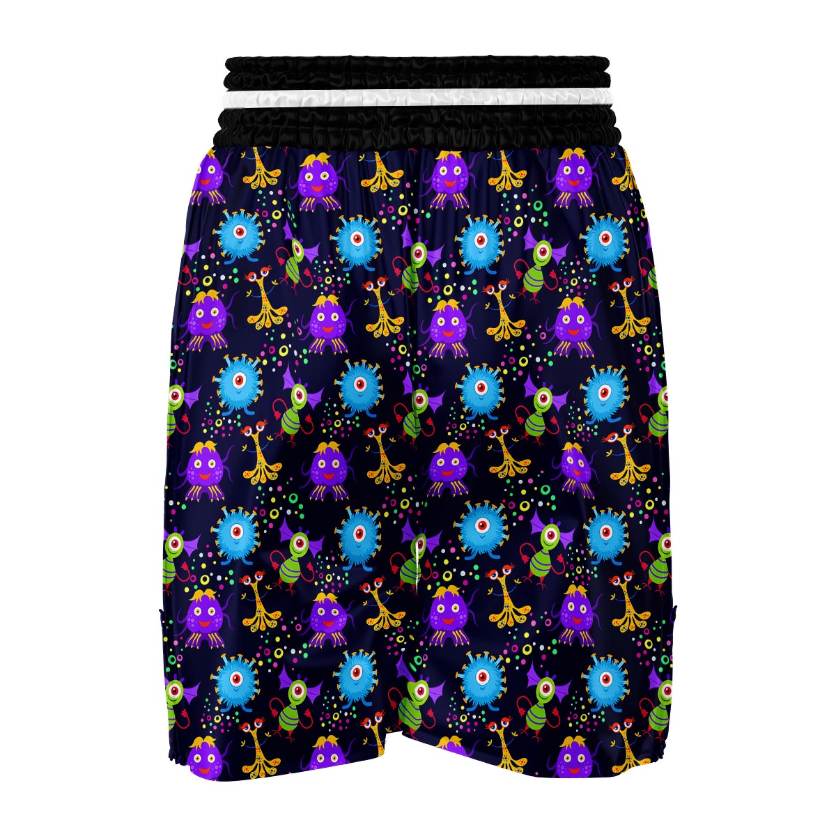 Pattern Print Ufo Alien Boxing Shorts-grizzshop