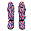 Pattern Print Uncle Sam Muay Thai Shin Guards-grizzshop