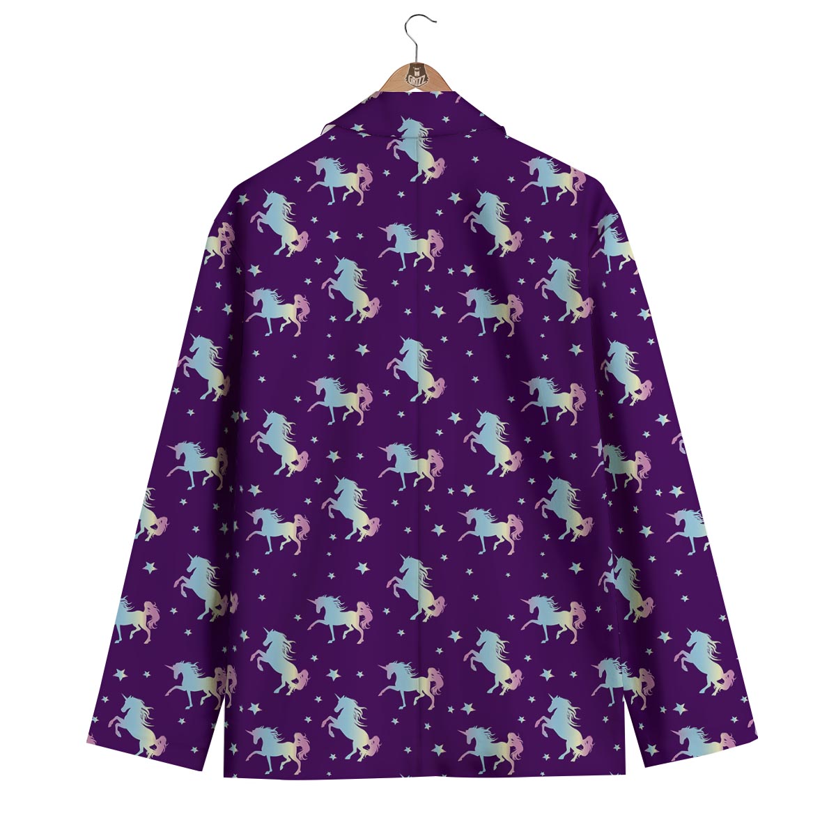 Pattern Print Unicorn Men's Blazer-grizzshop