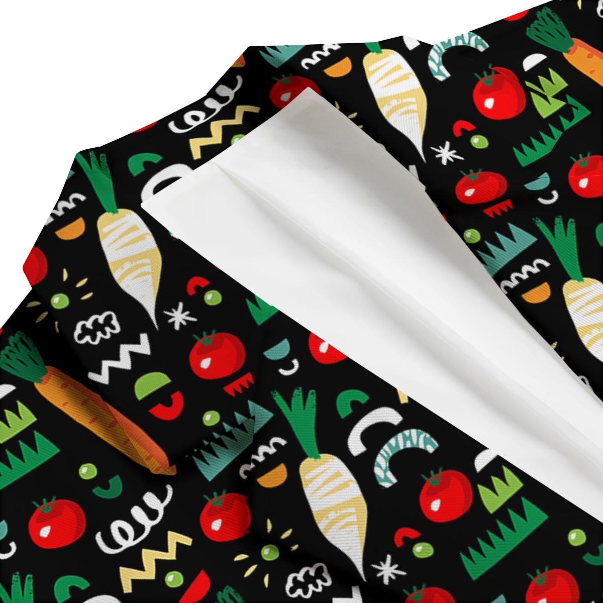Pattern Print Vegan Men's Blazer-grizzshop