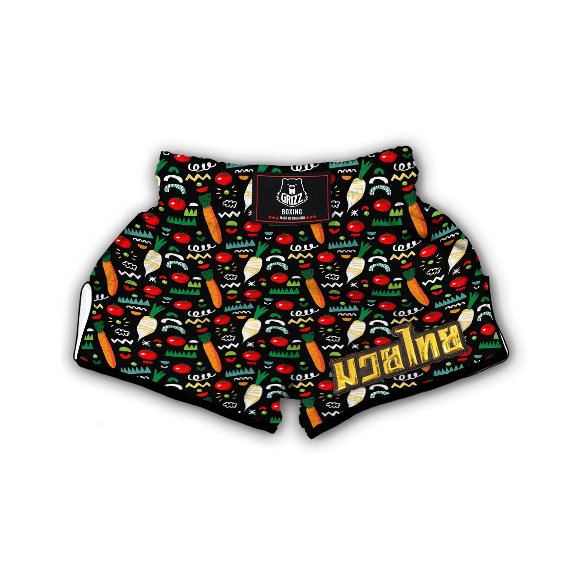 Pattern Print Vegan Muay Thai Boxing Shorts-grizzshop