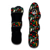 Pattern Print Vegan Muay Thai Shin Guards-grizzshop