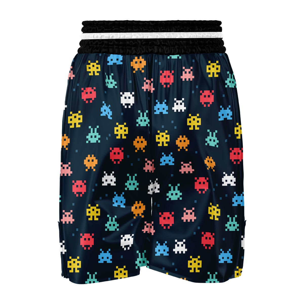 Pattern Print Virus Bacteria Boxing Shorts-grizzshop