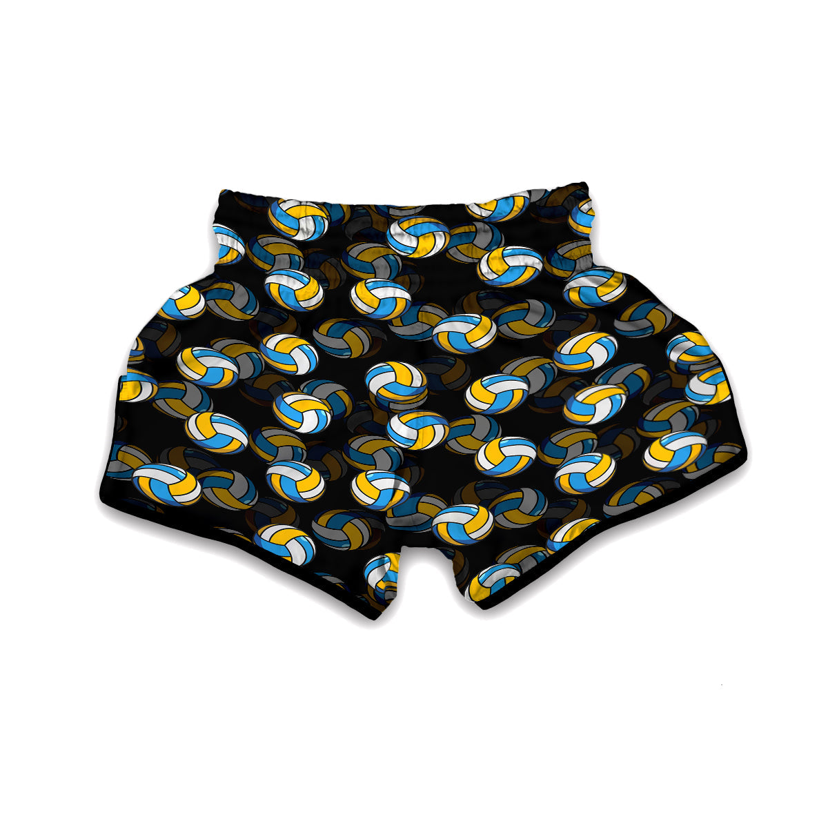Pattern Print Volleyball Muay Thai Boxing Shorts-grizzshop
