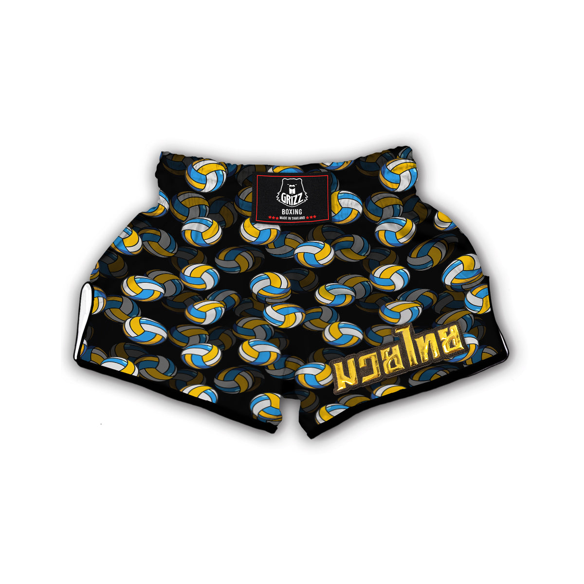 Pattern Print Volleyball Muay Thai Boxing Shorts-grizzshop
