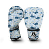 Pattern Print Whale Humpback Boxing Gloves-grizzshop