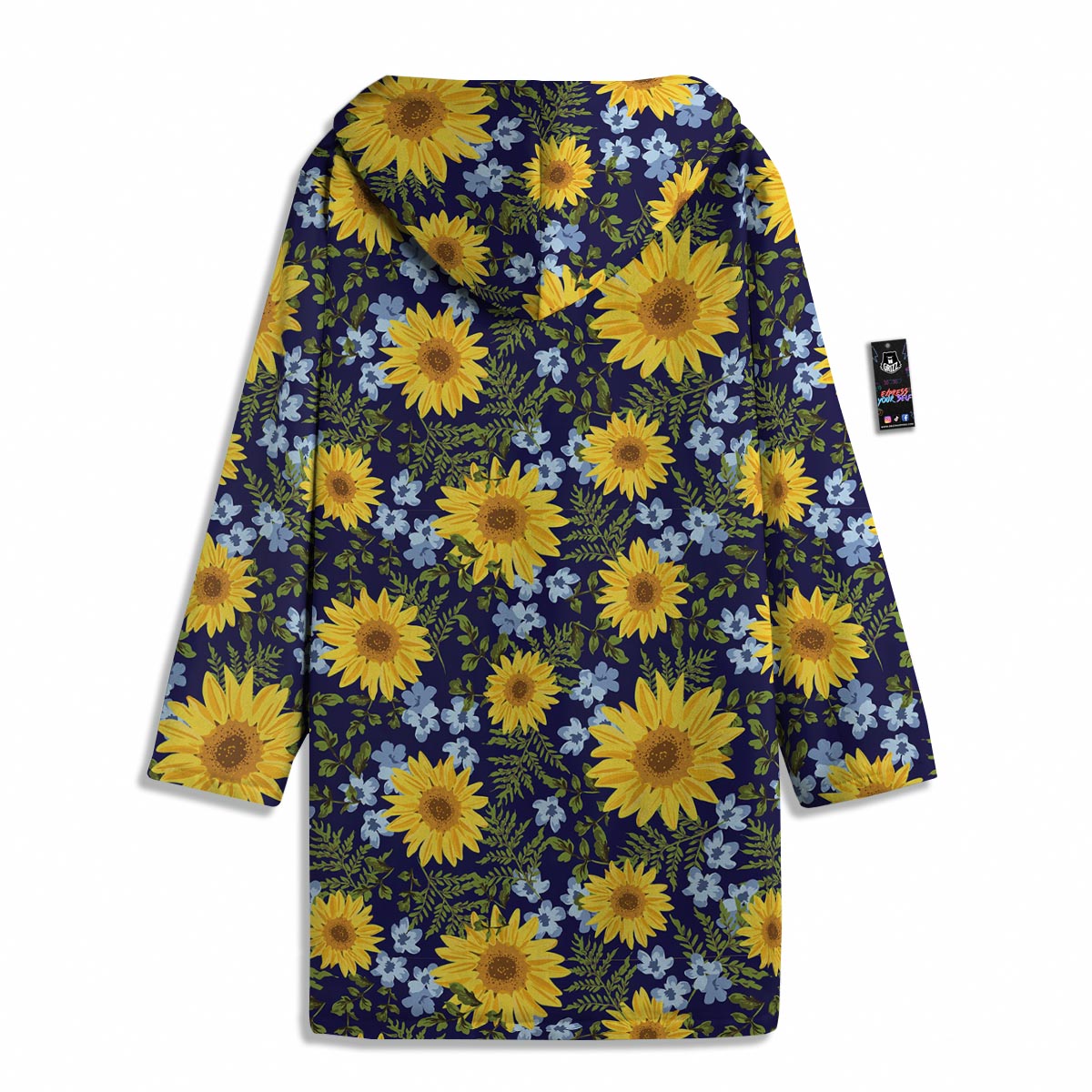 Pattern Sunflower Print Pattern Men's Windbreaker Jacket-grizzshop