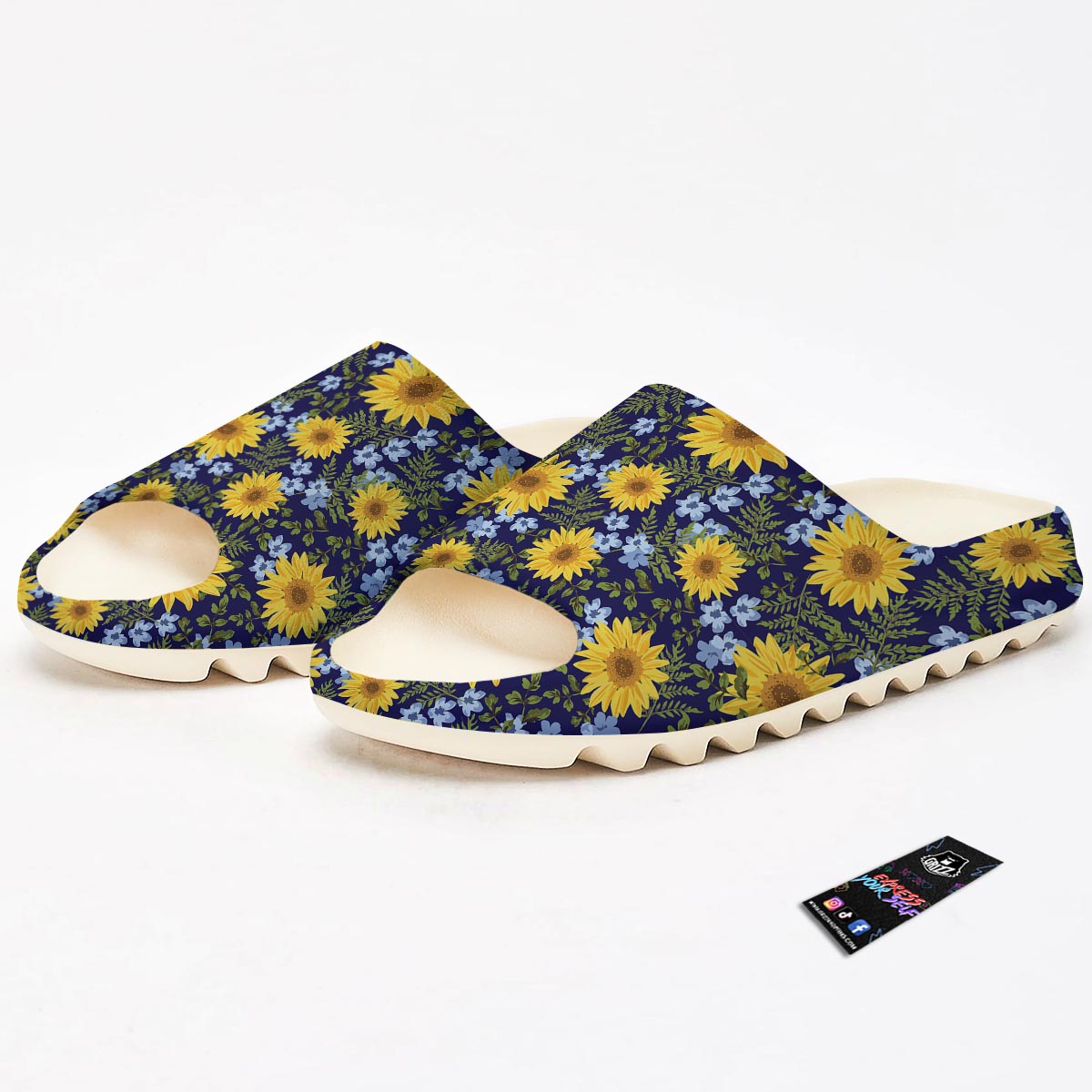 Pattern Sunflower Print Pattern Sandals-grizzshop