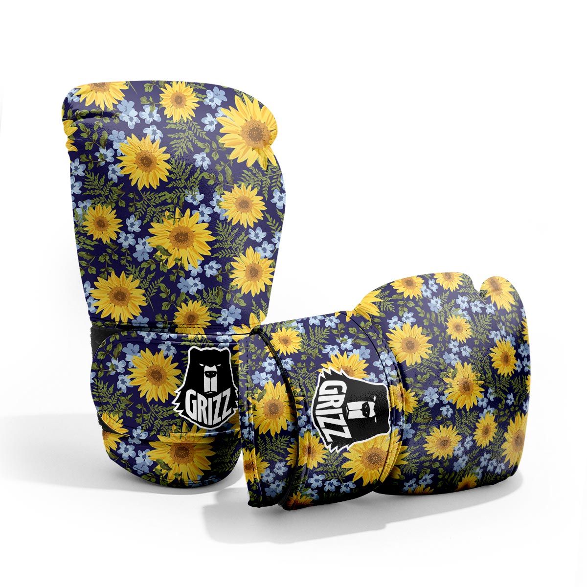 Pattern Sunflower Print Pattern Pro Boxing Glove