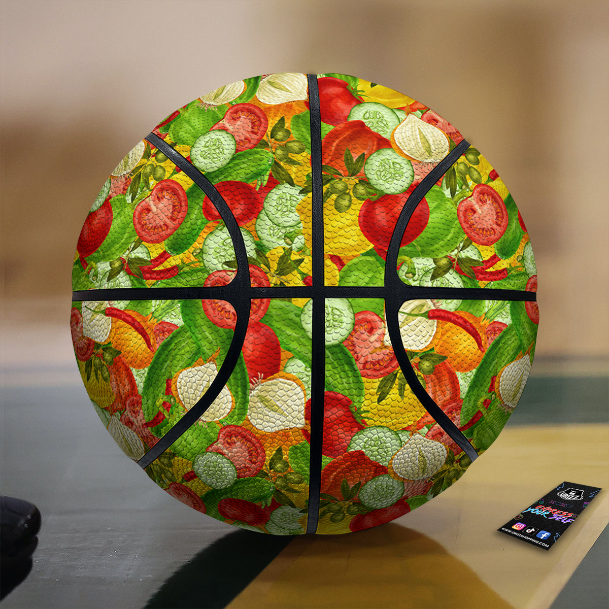 Pattern Vegan Print Pattern Basketball-grizzshop