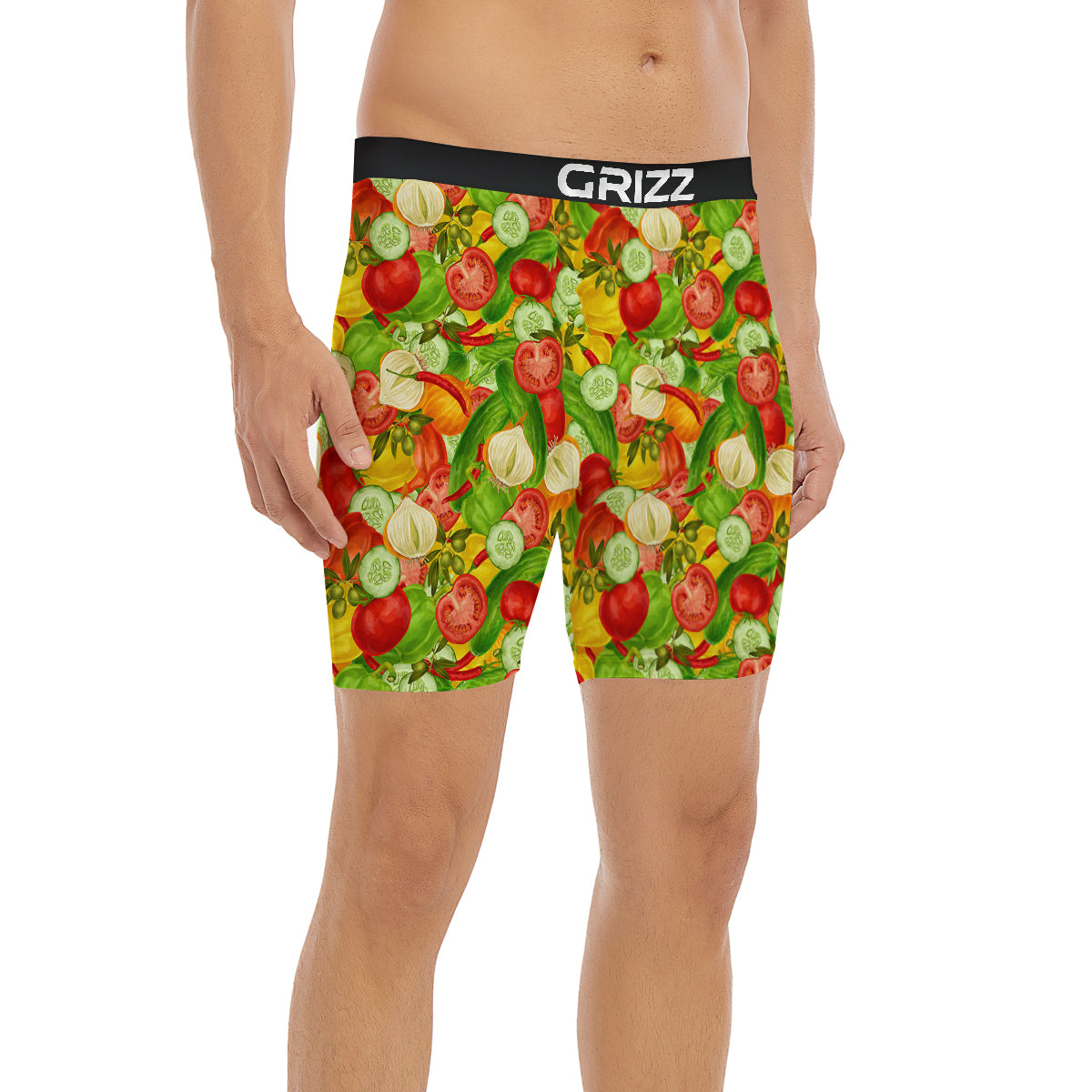 Pattern Vegan Print Pattern Boxer Briefs-grizzshop
