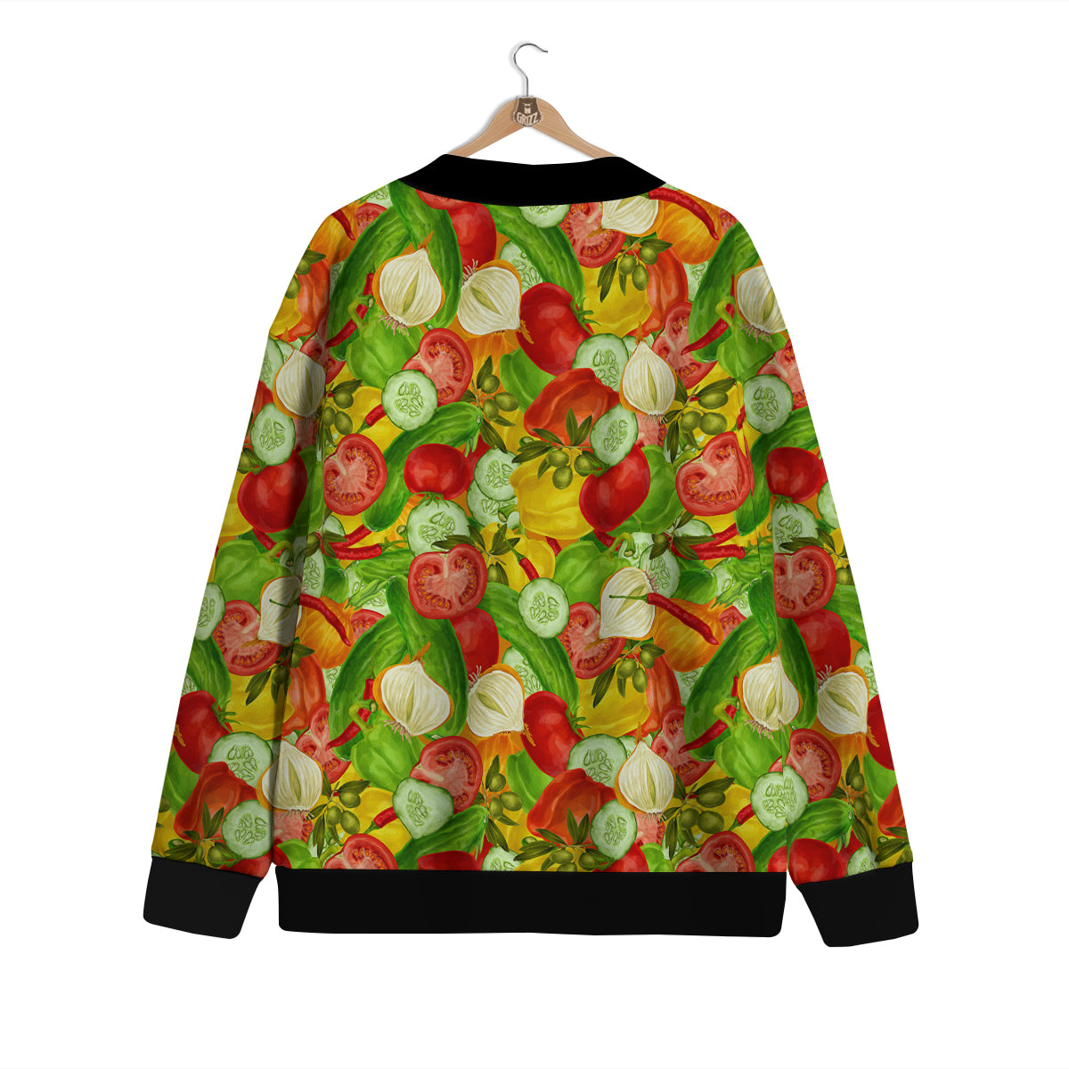 Pattern Vegan Print Pattern Cardigan-grizzshop