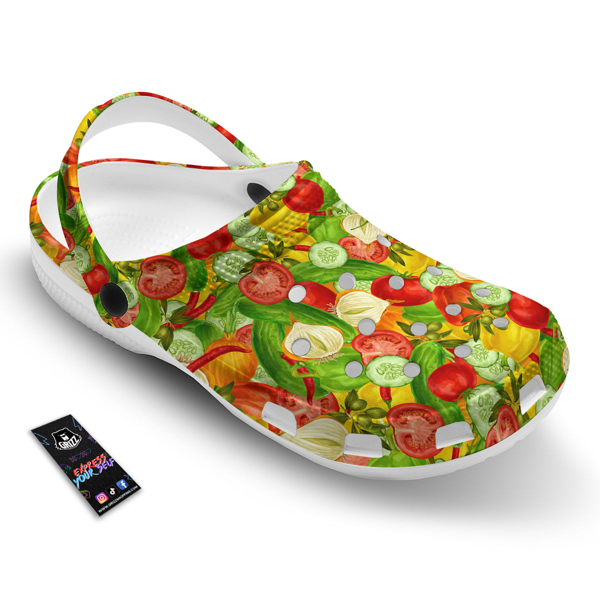 Pattern Vegan Print Pattern Clog-grizzshop