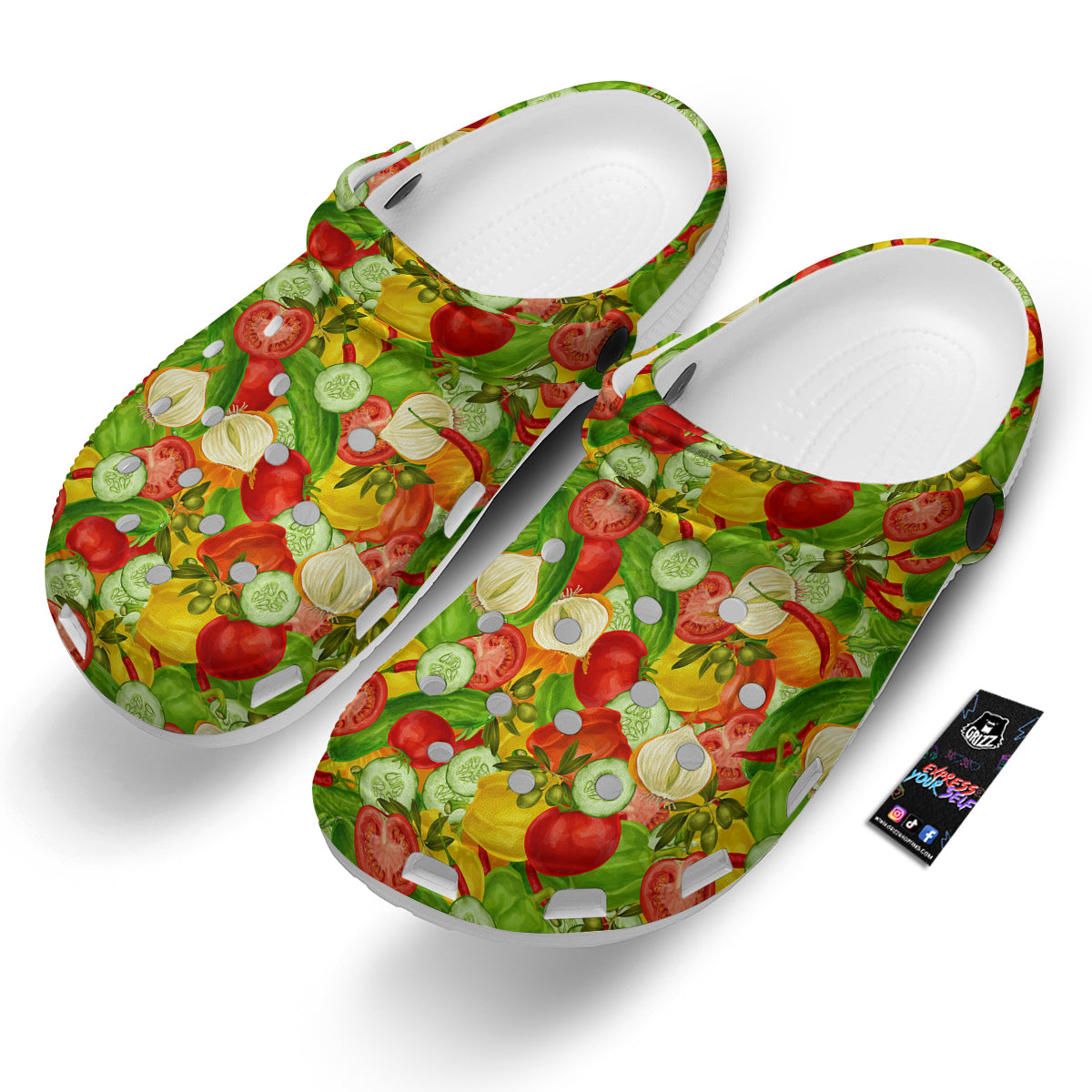 Pattern Vegan Print Pattern Clog-grizzshop