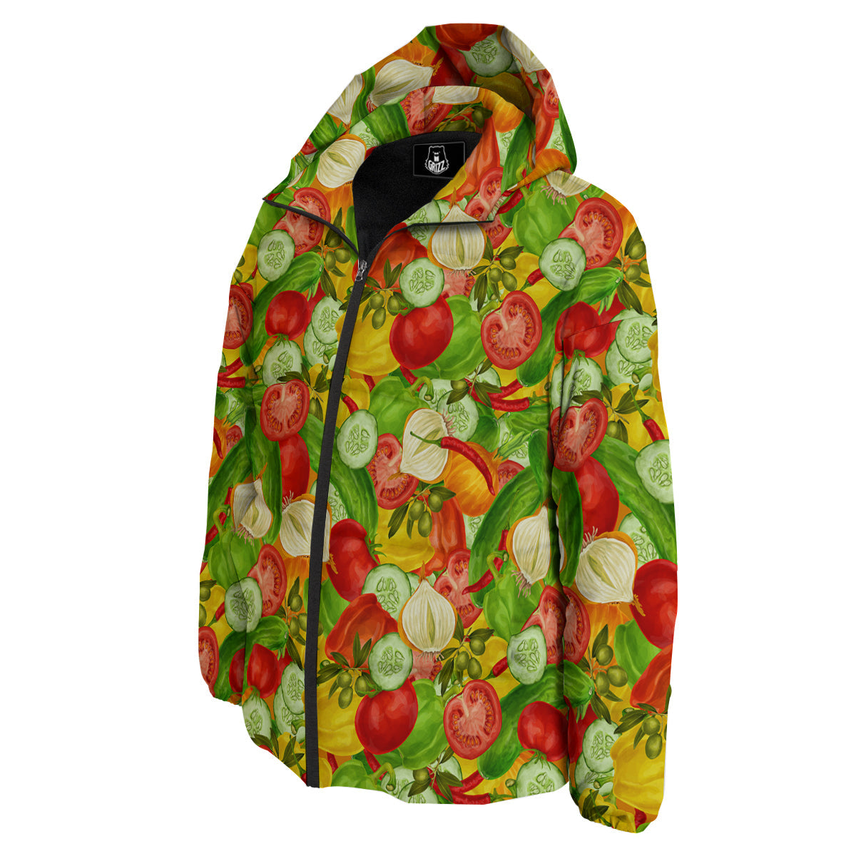 Pattern Vegan Print Pattern Down Jacket-grizzshop