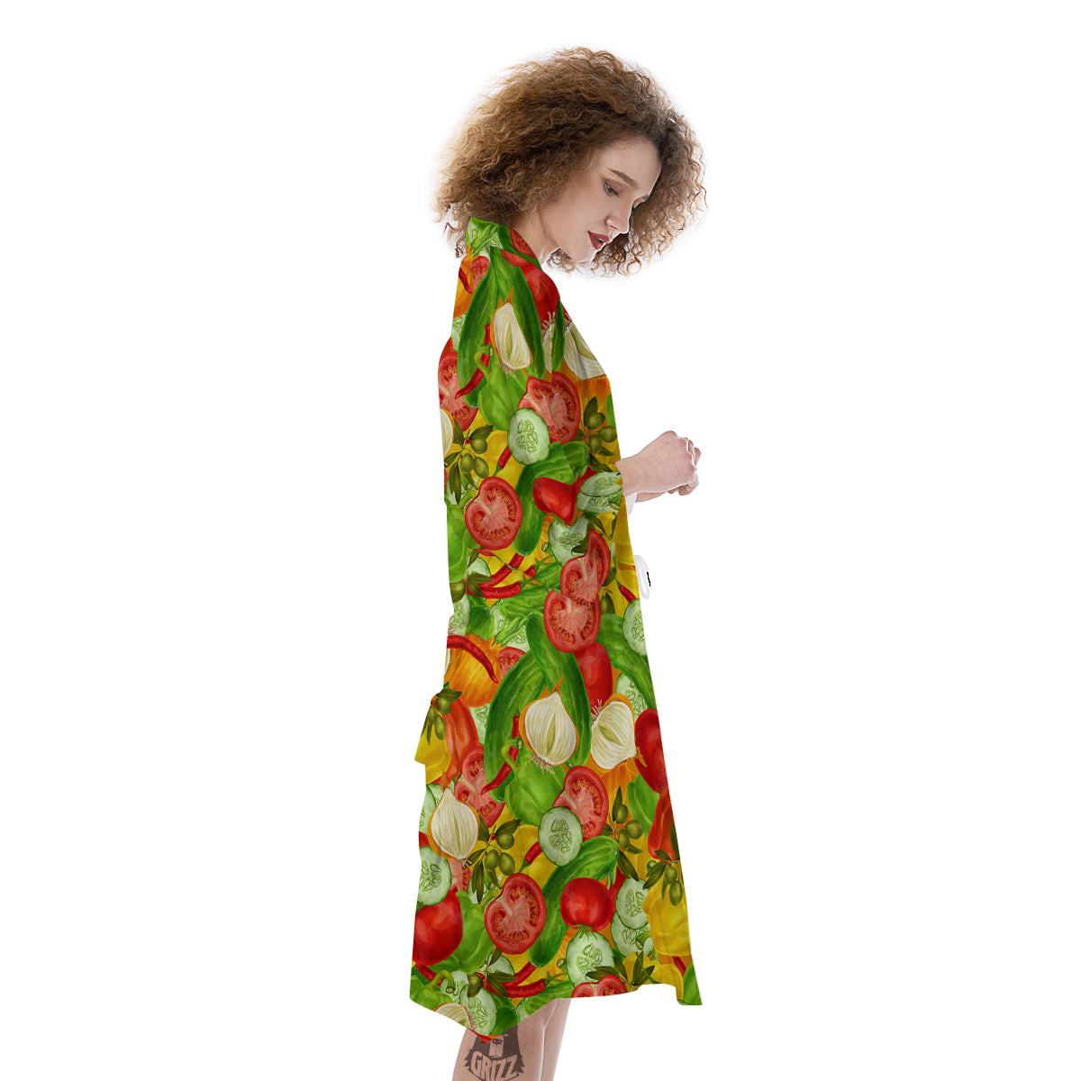 Pattern Vegan Print Pattern Kimono-grizzshop