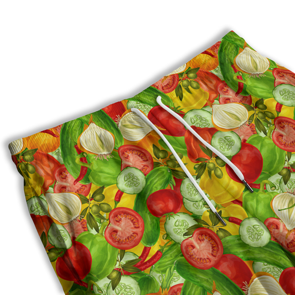 Pattern Vegan Print Pattern Men's Athletic Shorts-grizzshop