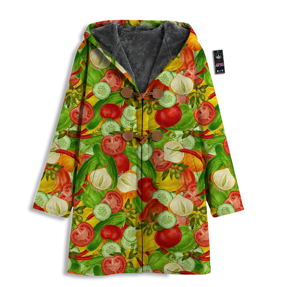 Pattern Vegan Print Pattern Men's Windbreaker Jacket-grizzshop