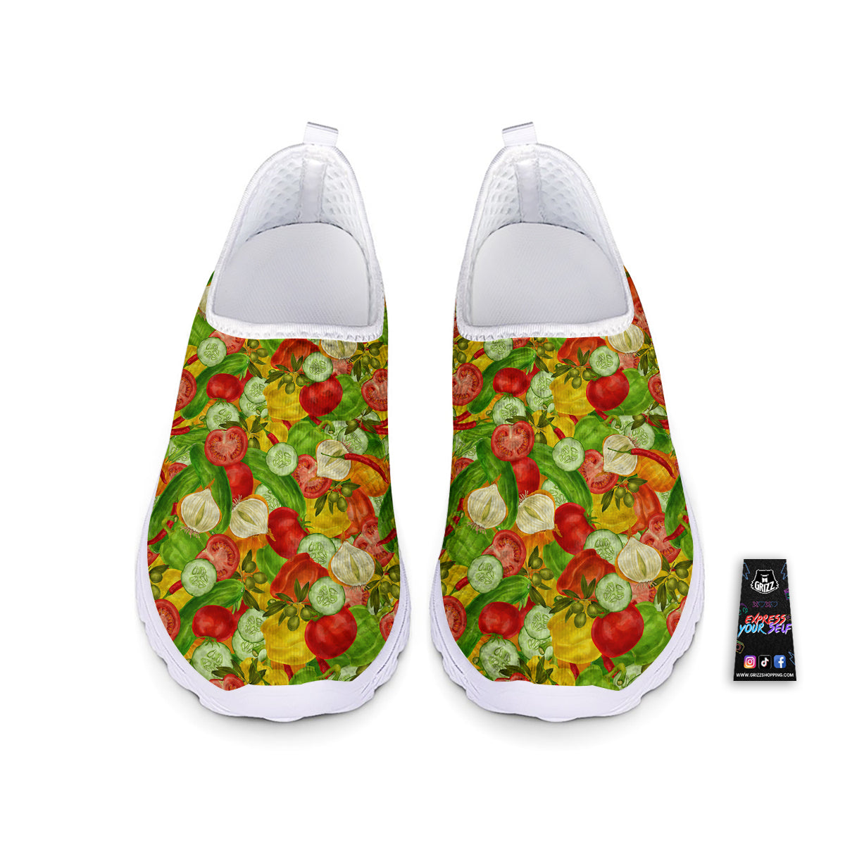 Pattern Vegan Print Pattern Nurse Shoes-grizzshop