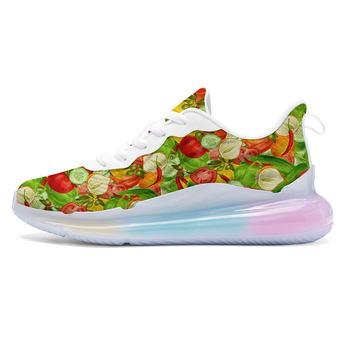 Pattern Vegan Print Pattern Running Sneakers-grizzshop