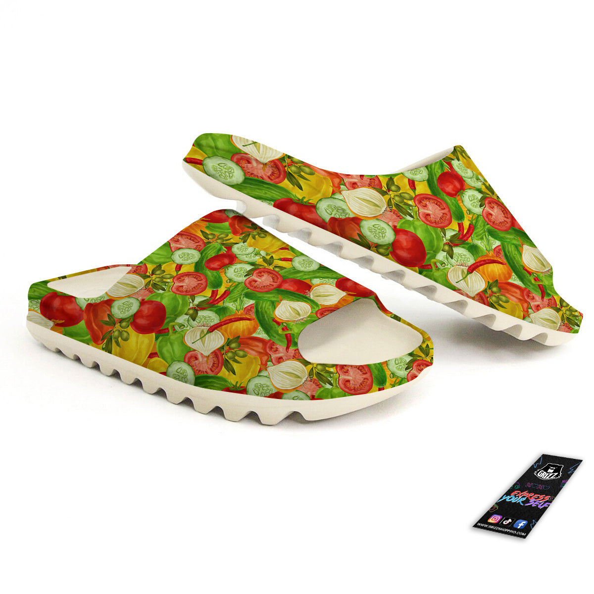 Pattern Vegan Print Pattern Sandals-grizzshop