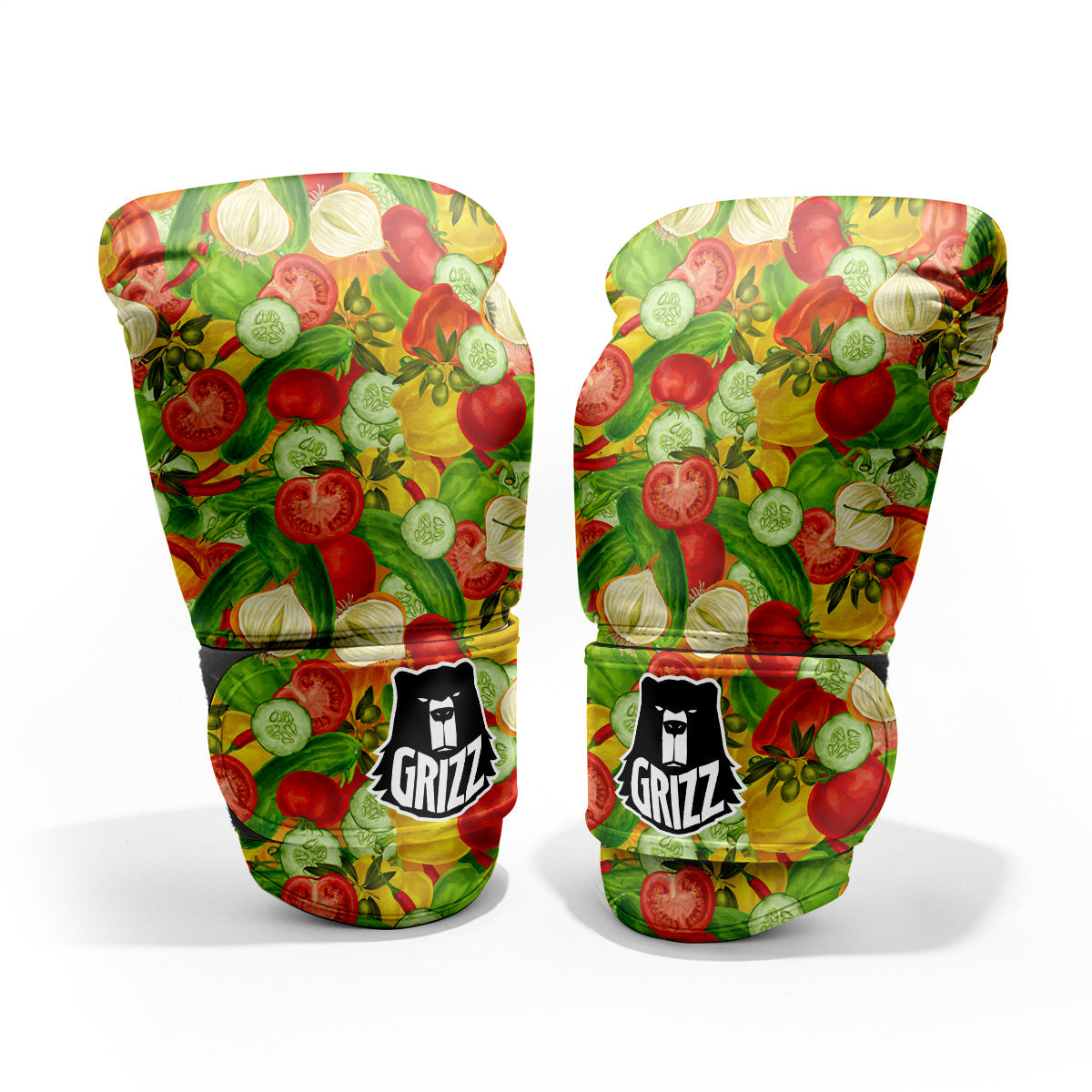 Pattern Vegan Print Pattern Sparring Gloves-grizzshop