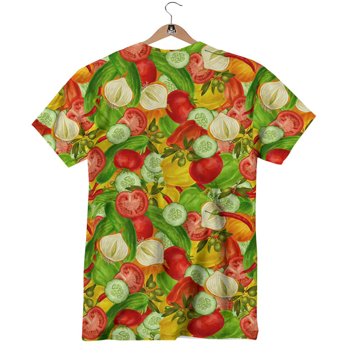 Pattern Vegan Print Pattern T-Shirt-grizzshop