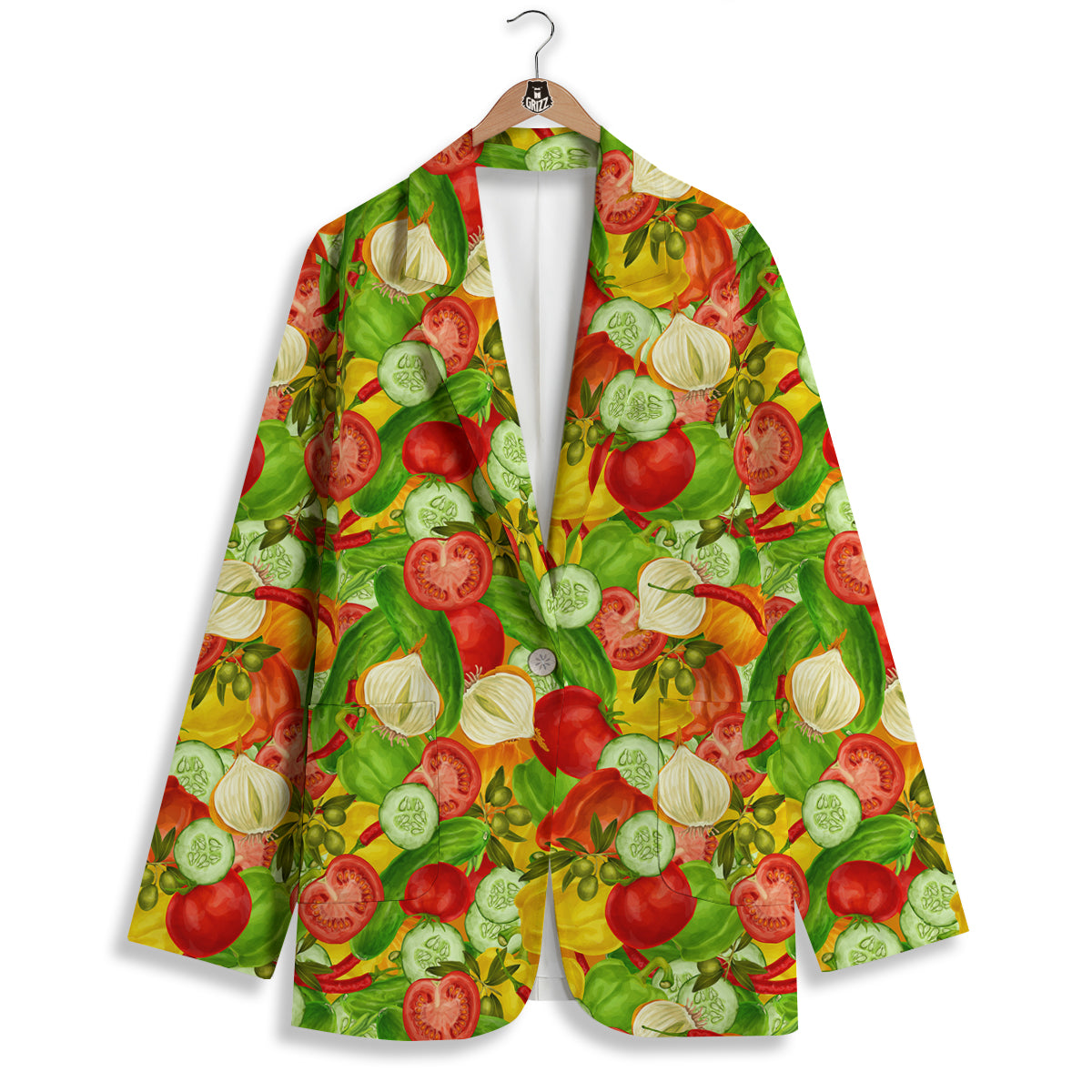 Pattern Vegan Print Pattern Women's Blazer-grizzshop