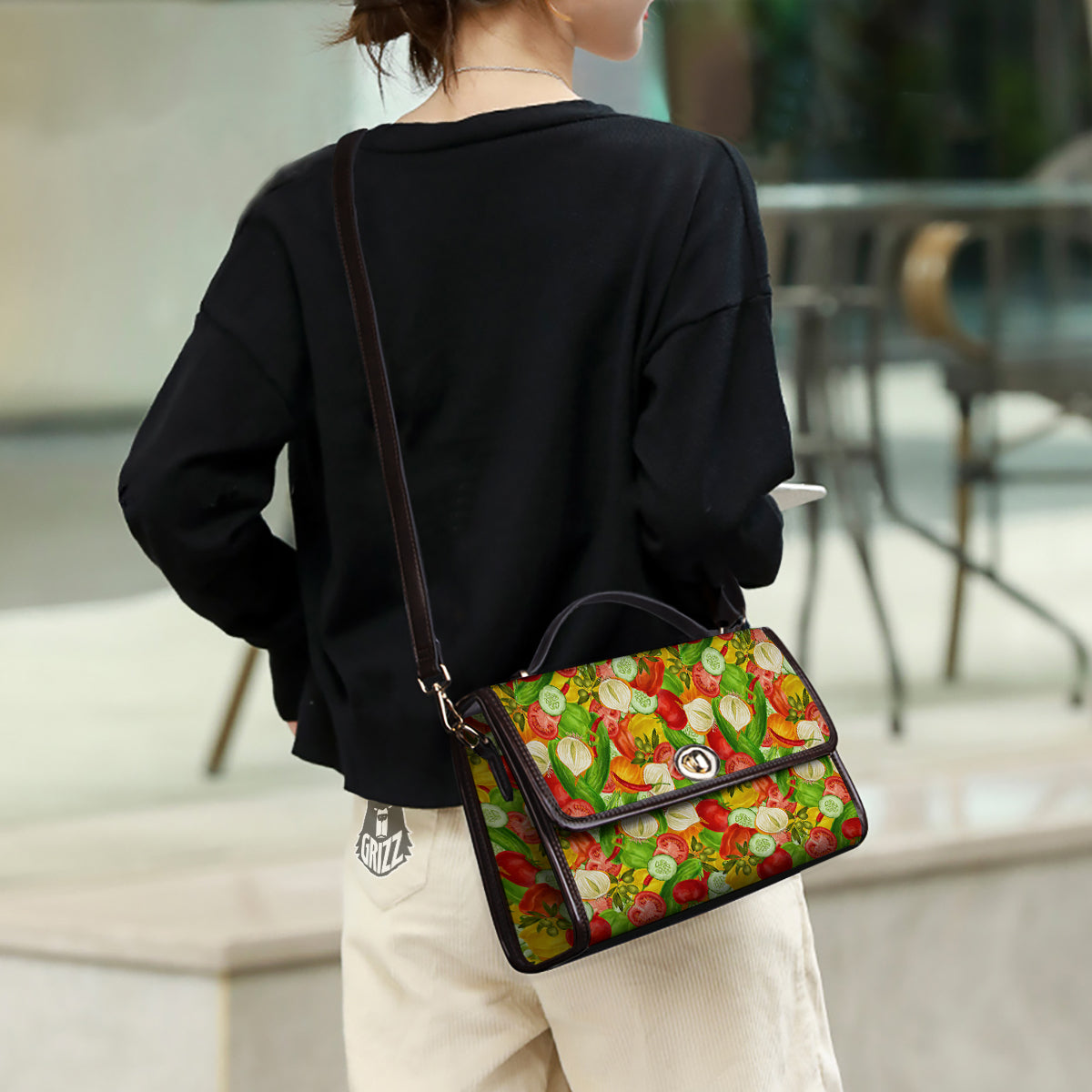 Pattern Vegan Print Pattern Women's Satchel Bag-grizzshop