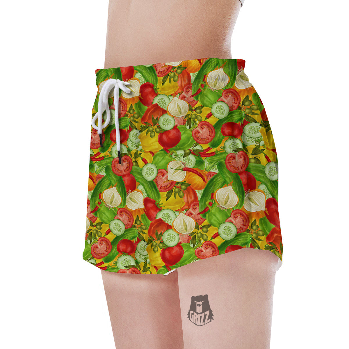 Pattern Vegan Print Pattern Women's Shorts-grizzshop