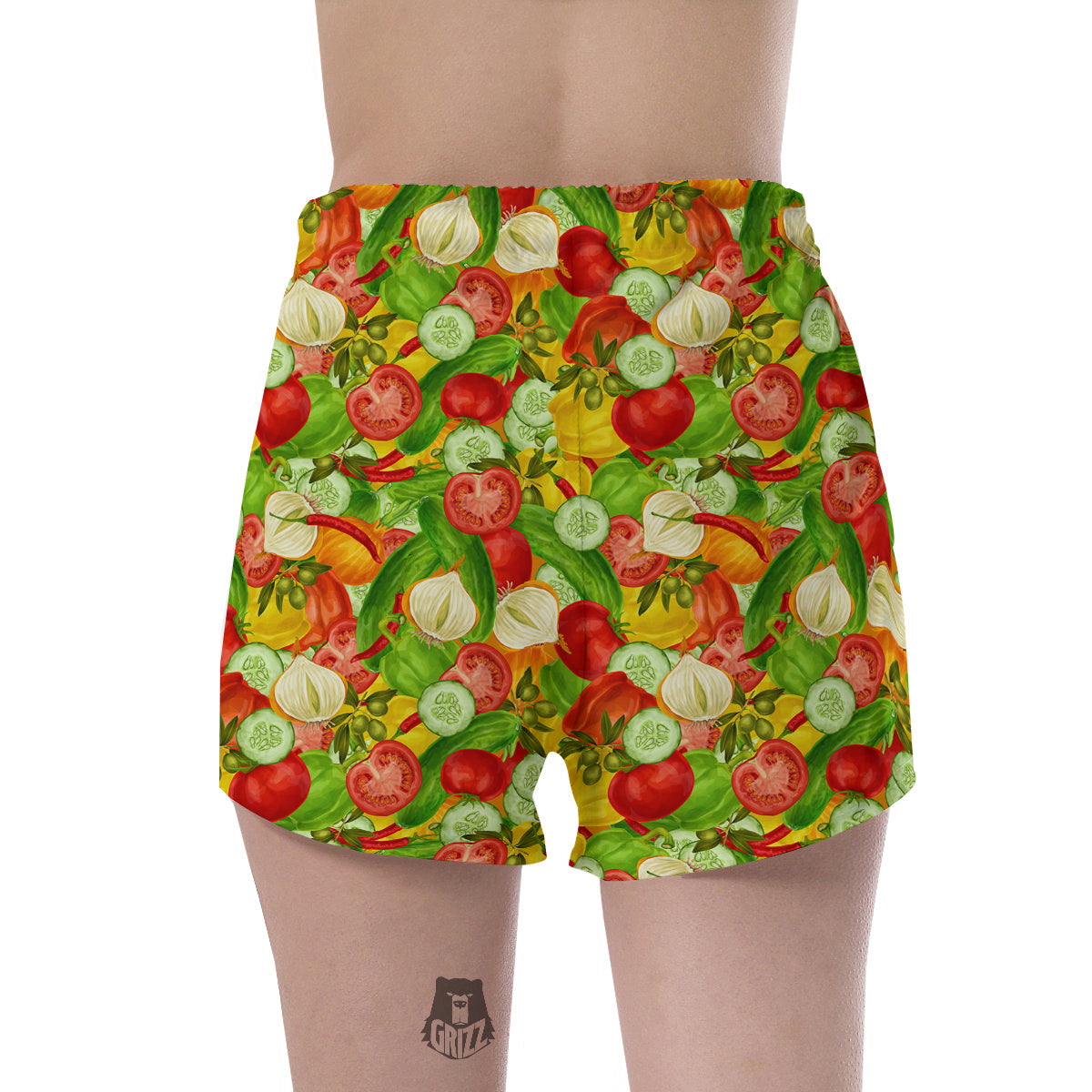 Pattern Vegan Print Pattern Women's Shorts-grizzshop