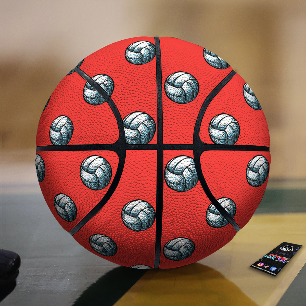 Pattern Volleyball Print Pattern Basketball-grizzshop