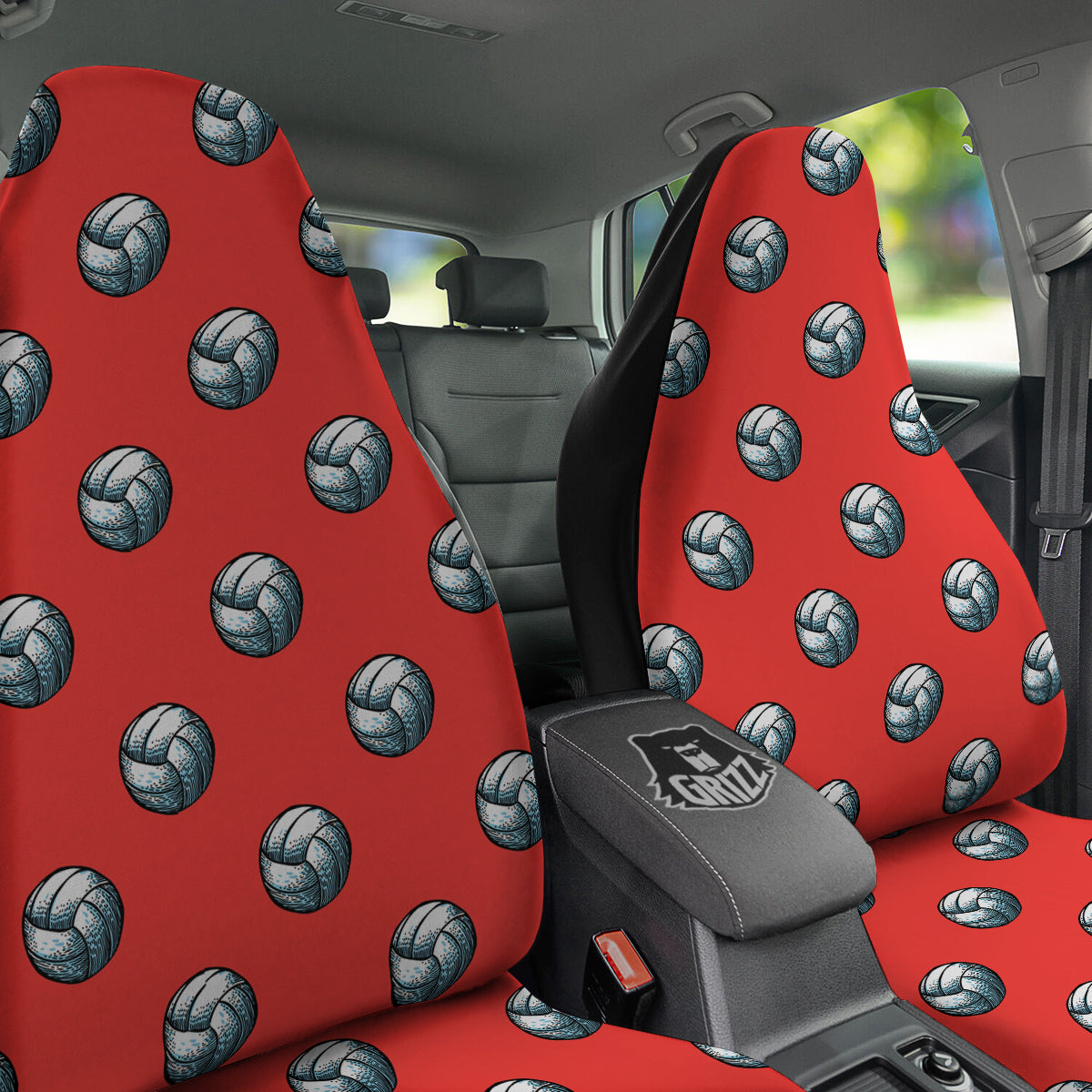 Pattern Volleyball Print Pattern Car Seat Covers-grizzshop