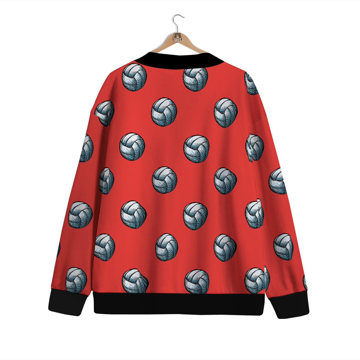 Pattern Volleyball Print Pattern Cardigan-grizzshop