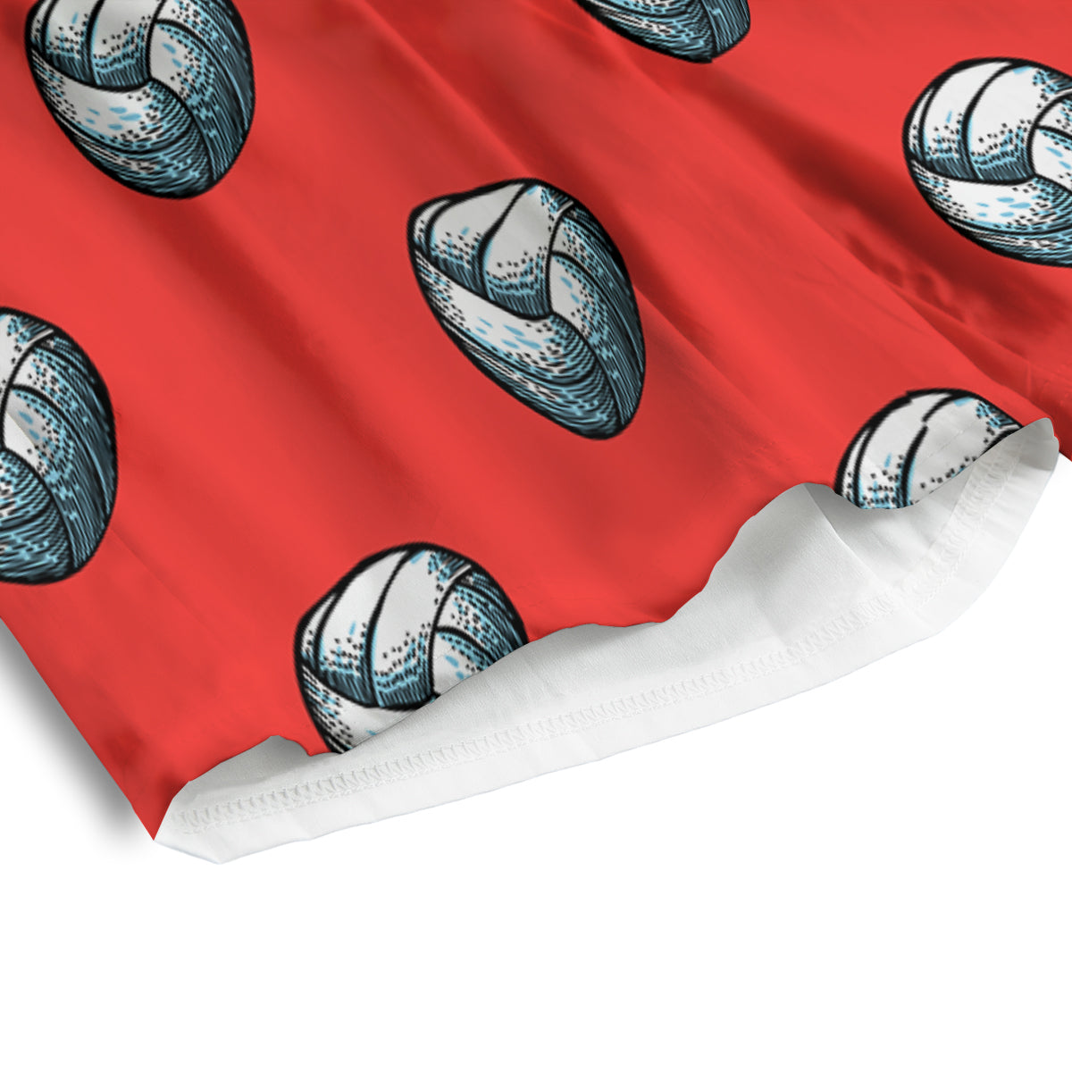 Pattern Volleyball Print Pattern Men's Athletic Shorts-grizzshop
