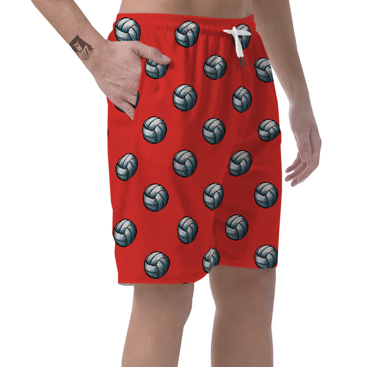 Pattern Volleyball Print Pattern Men's Shorts-grizzshop