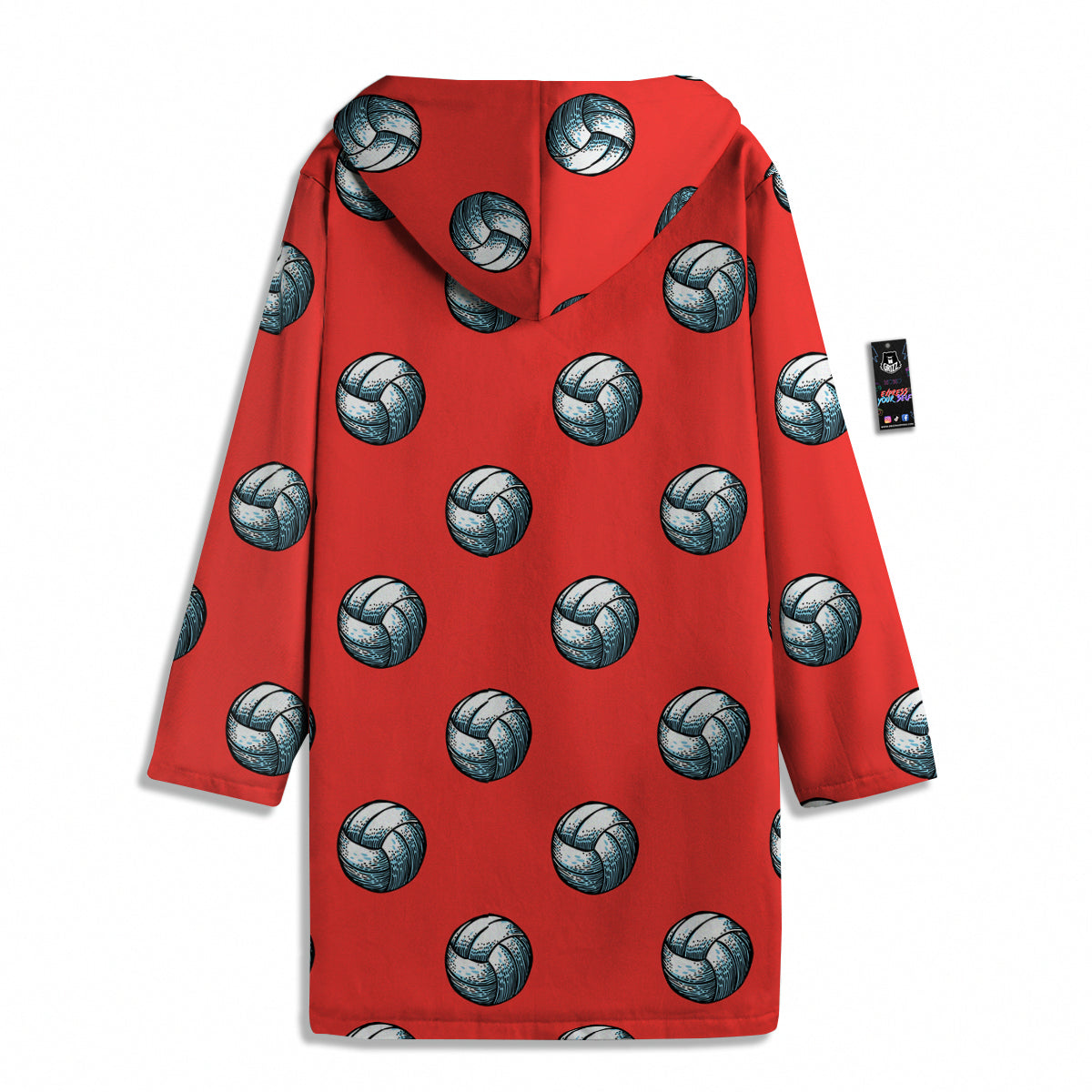Pattern Volleyball Print Pattern Men's Windbreaker Jacket-grizzshop