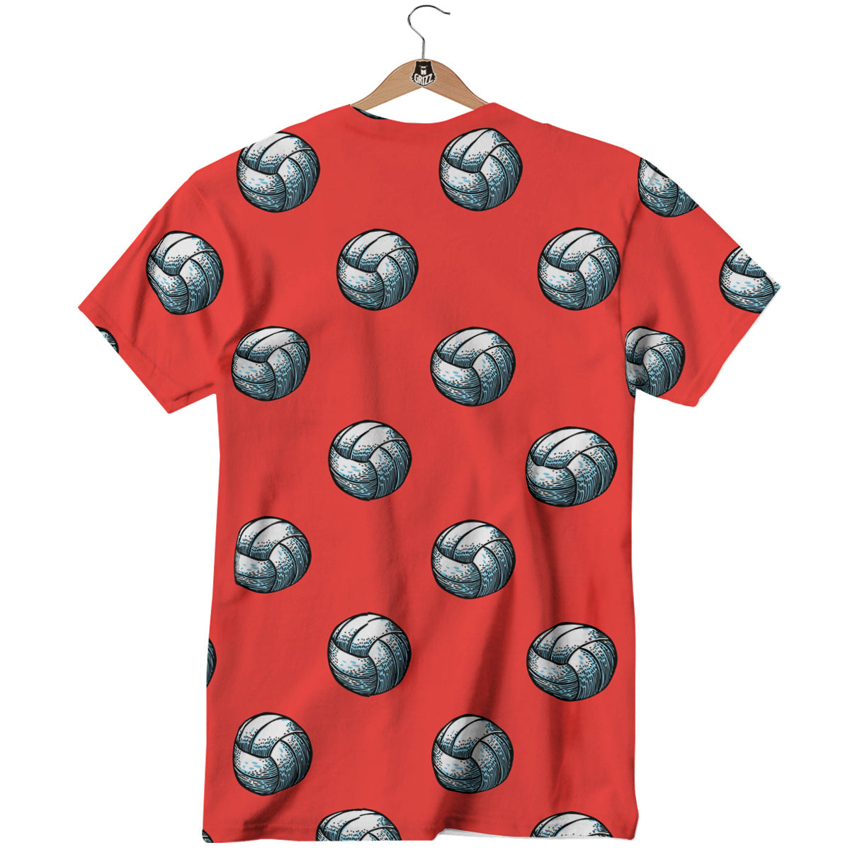 Pattern Volleyball Print Pattern T-Shirt-grizzshop