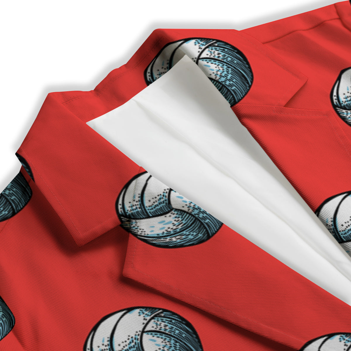Pattern Volleyball Print Pattern Women's Blazer-grizzshop
