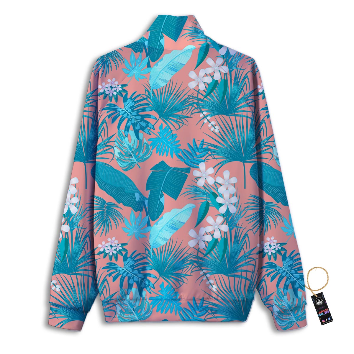 Paw Black And Red Print Pattern Track Jacket-grizzshop